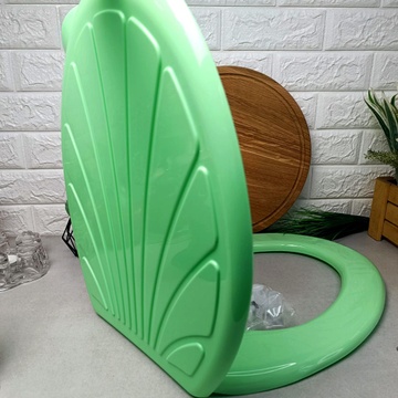 Салатовая овальная крышка-сиденье для унитаза Efe plastics