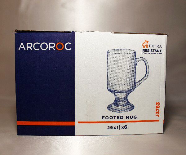 Набір фужерів для латте Arcoroc "Footed Mug" 290 мл 6 шт (J3783) Arcoroc