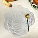 Сервірувальна срібляста серветка Море 38 см, сервірувальний килимок (К-13)