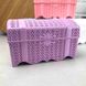 Пластиковая шкатулка Вязка Фиолетовая Aly-300