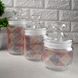 Набір скляних банок в невеликий ромб Luminarc Jar Pot Club Alto Rubis 3 шт 0,5 + 0,75 + 1 л (p2043)