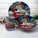 Подарочный набор посуды для мальчиков 3 пр Маквин Скоростная трасса, детская посуда