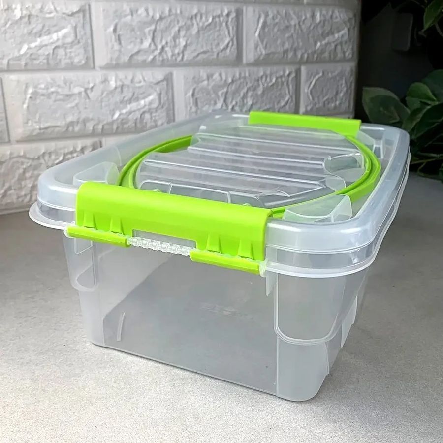 Харчовий пластиковий контейнер для зберігання з кришкою Handy Box 14 л ALPLASTIK