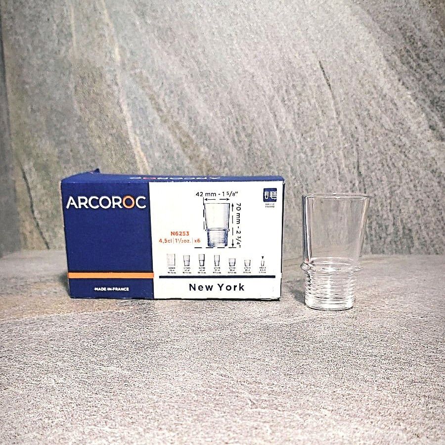 Набір вузьких стопок 6 шт Arcoroc New York 45 мл (N6253) Arcoroc