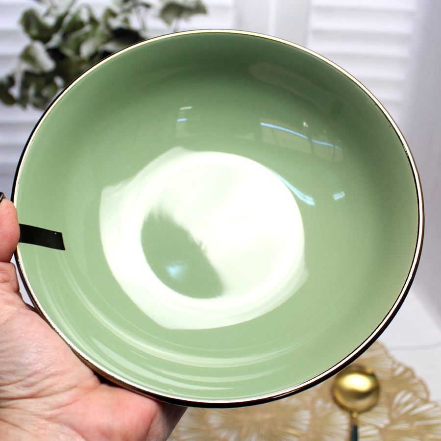Суповая зелёная тарелка 20 см Ardesto Bagheria Pastel green Ardesto