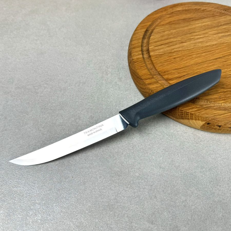Нож кухонный 127 мм Tramontina PLENUS grey (серая рукоять) Tramontina