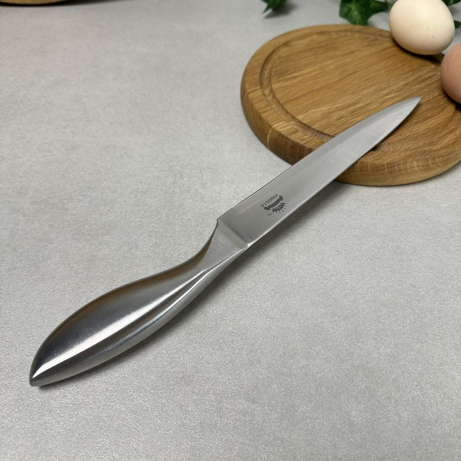 Нож кухонный разделочный 32.5 см Узкий Длинный Kingsta Пустая Рукоять Без бренда