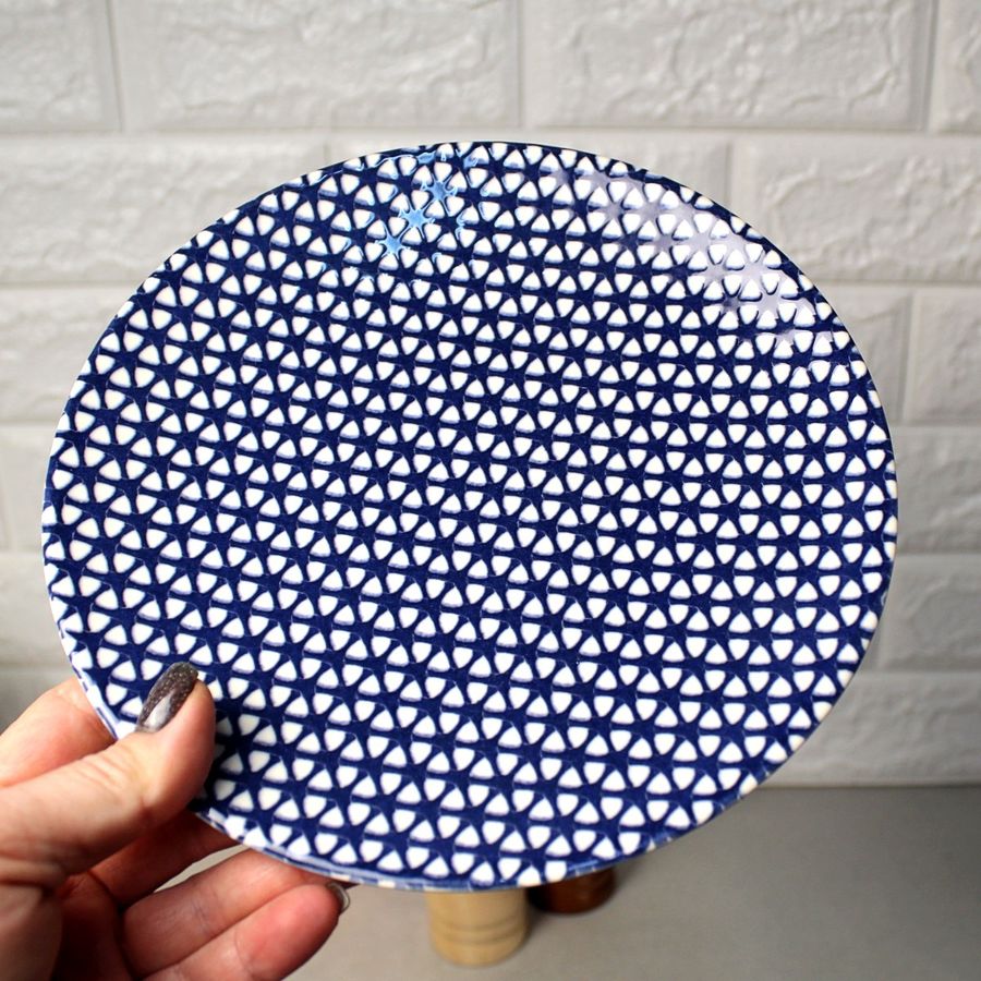 Мелкая обеденная тарелка с синим узором 20 см Kutahya NC HR COBAL Kutahya Porselen