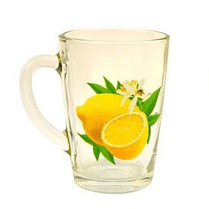 Чашка скляна конусна ОСЗ з фруктами "Фрукти" 330 мл (8141) ОСЗ
