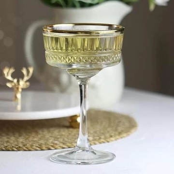 Набор бокалов для шампанского 260 мл*4 шт С ЗОЛОТЫМ БОРТИКОМ Pasabahce Elysia Pasabahce