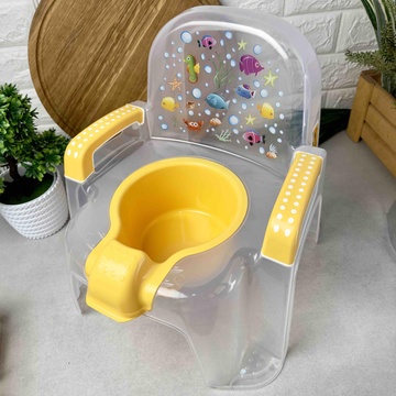 Детский горшок-стульчик прозрачный "Afacan" CM-135/CM-136-0 Dunya Plastic