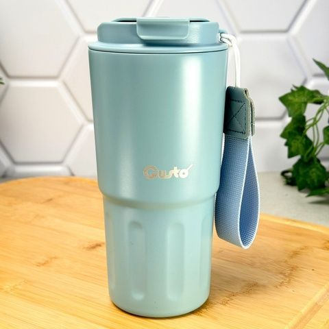 Термокружка з ремінцем 600 мл Gusto GT GR-1125 Синя GUSTO