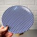 Мелкая подставная тарелка с синим узором 25 см Kutahya NC HR COBALT