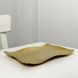 Блюдо прямоугольное волнистое Gold 24&times;17 см GK-4047G