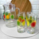 Графин со стаканами Разноцветные шарики Luminarc Propriano Corail 7 предметов (Q5626)