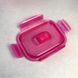 Контейнер прямоугольный с розовой крышкой Luminarc "Pure Box" 21*14,5*7 см 1220 мл (P4590)