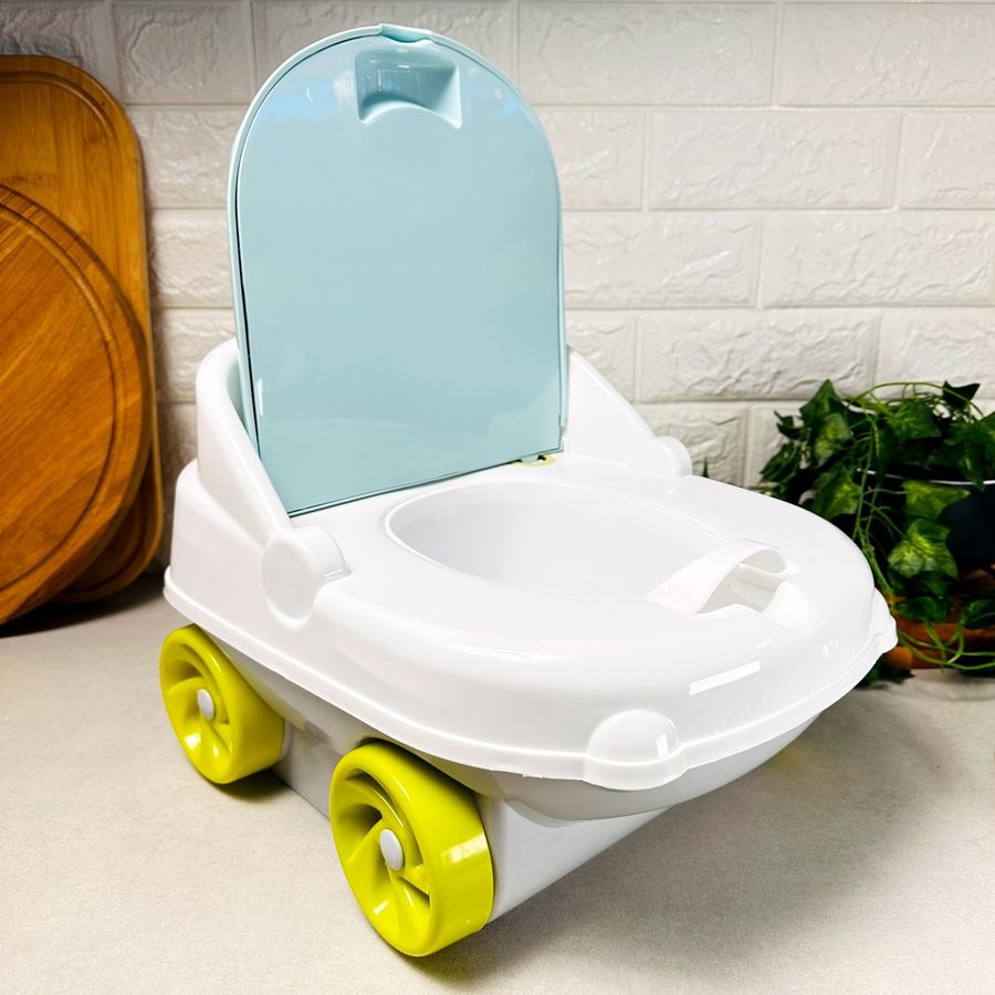 Детский музыкальный горшок-машинка Голубой Irak Plastik CM-140 "Baby car" Irak Plastics