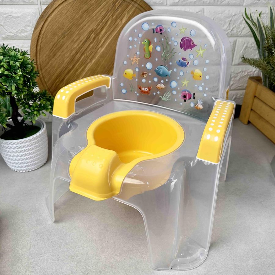 Детский горшок-стульчик прозрачный "Afacan" CM-135/CM-136-0 Dunya Plastic