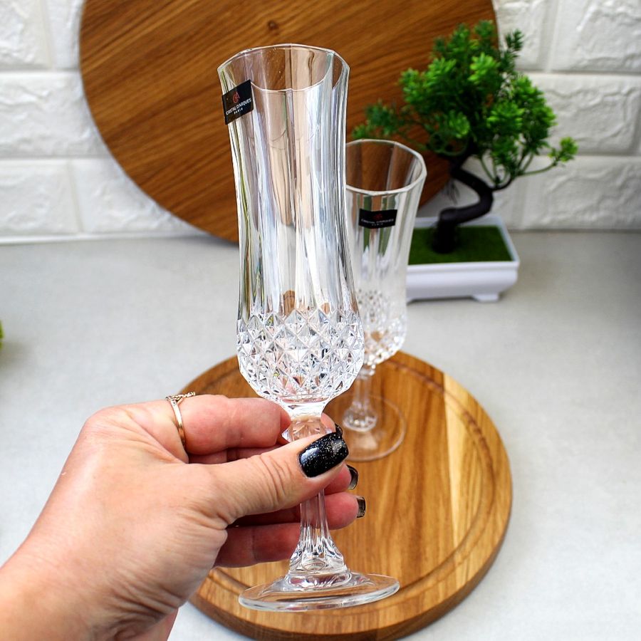 Набор бокалов для шампанского Eclat Longchamp 6 шт 140 мл (L7553), хрустальное стекло Éclat