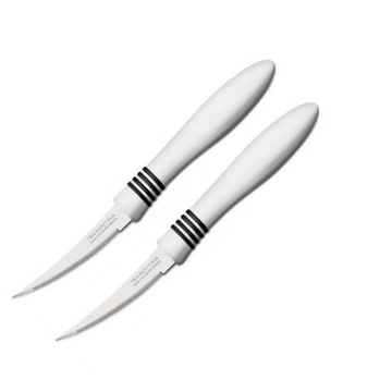 Набір білих томатних ножів Tramontina Cor&Cor 76мм. 2шт (23462/283) Tramontina