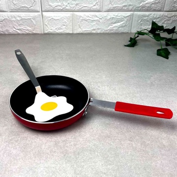 Мини сковорода для яиц Красная 14 см + Лопатка Яичница A-plus