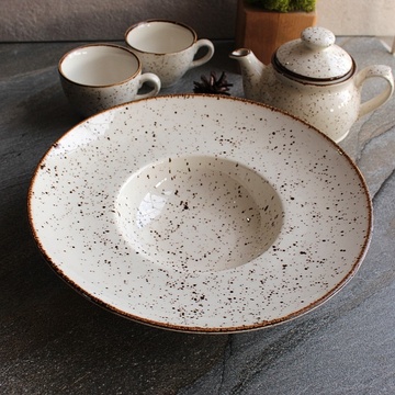 Круглая тарелка фарфоровая для пасты Kutahya Porselen Atlantis 300 мм (CR3130) Kutahya Porselen
