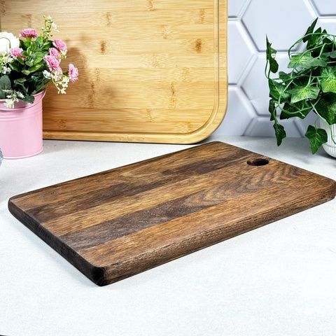 Доска разделочная дубовая 25&times;35&times;2,2 см темная GK-3507 GK