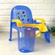 Детский горшок-стульчик Голубой прозрачный "Afacan" CM-135/CM-136-0