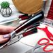 Набір червоних кухонних ножів з ножицями 9 предметів на підставці Bohmann