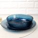 Салатник скляний синій круглий Luminarc Ідилія Лондон Топаз 230 мм (Q1316)