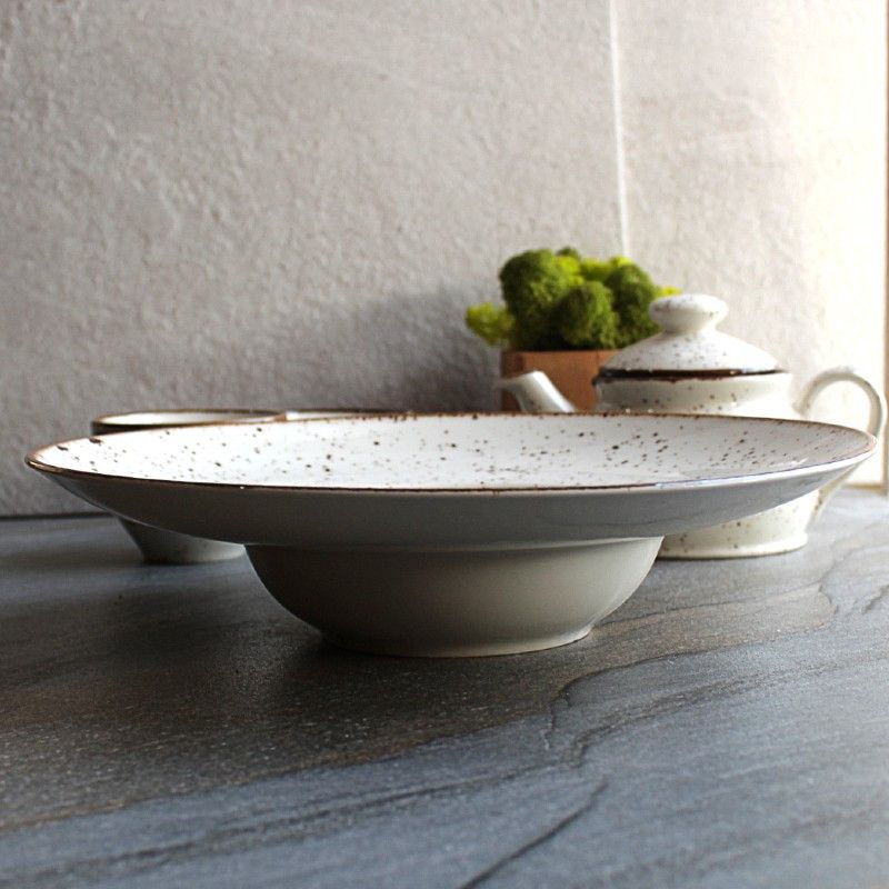 Круглая тарелка фарфоровая для пасты Kutahya Porselen Atlantis 300 мм (CR3130) Kutahya Porselen