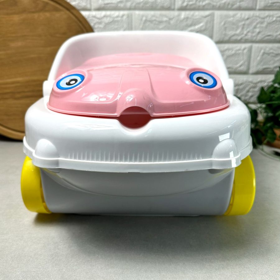 Детский музыкальный горшок-машинка Розовый Irak Plastik CM-140 "Baby car" Irak Plastics