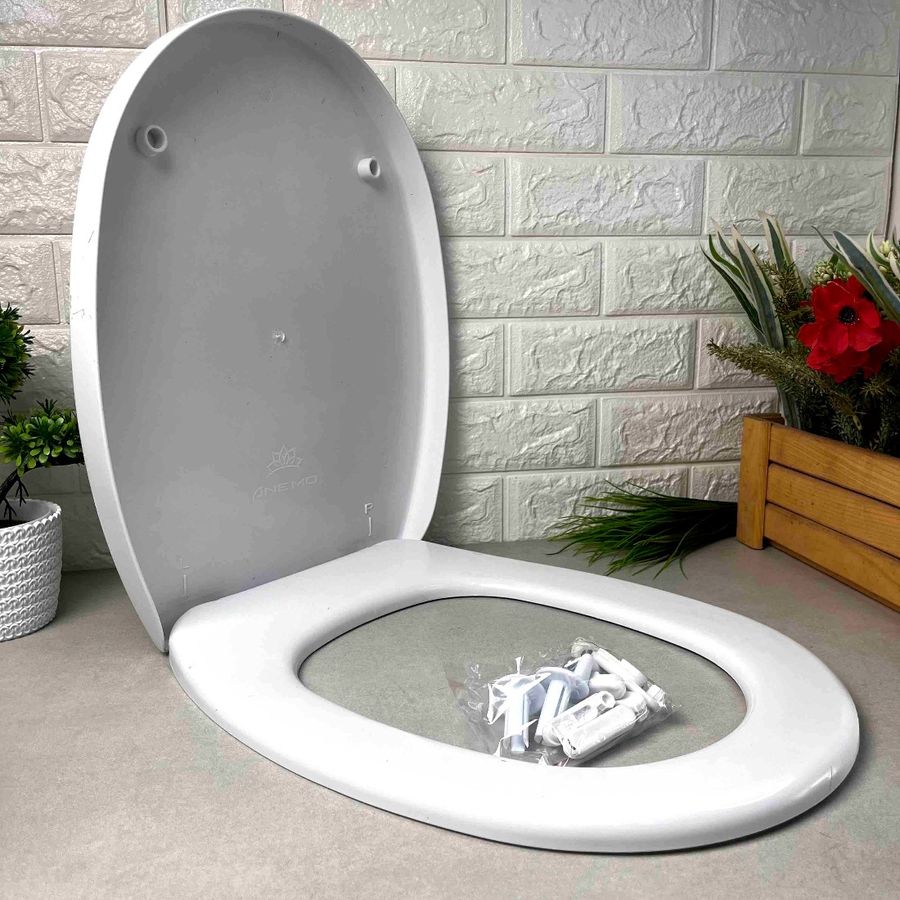 Твердая крышка-сиденье для унитаза с декорированием Keep-Clean, 372 Elif Elif Plastik