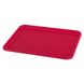 Червона сушарка для посуду Kamille 37*33*13,5 см з піддоном
