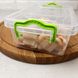 Подвійний пластиковий контейнер для зберігання їжі на 2 відділення 1.03л TWIN
