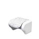 Ажурний білий пластиковий настінний тримач для туалетного паперу, 376 Elif