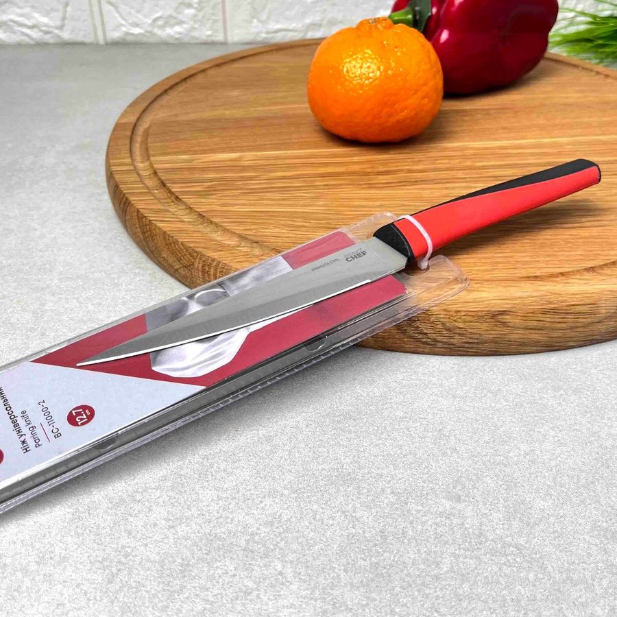 Универсальный кухонный нож с удобной пластиковой ручкой 12.7 см Ring (PX-11000-2) RINGEL