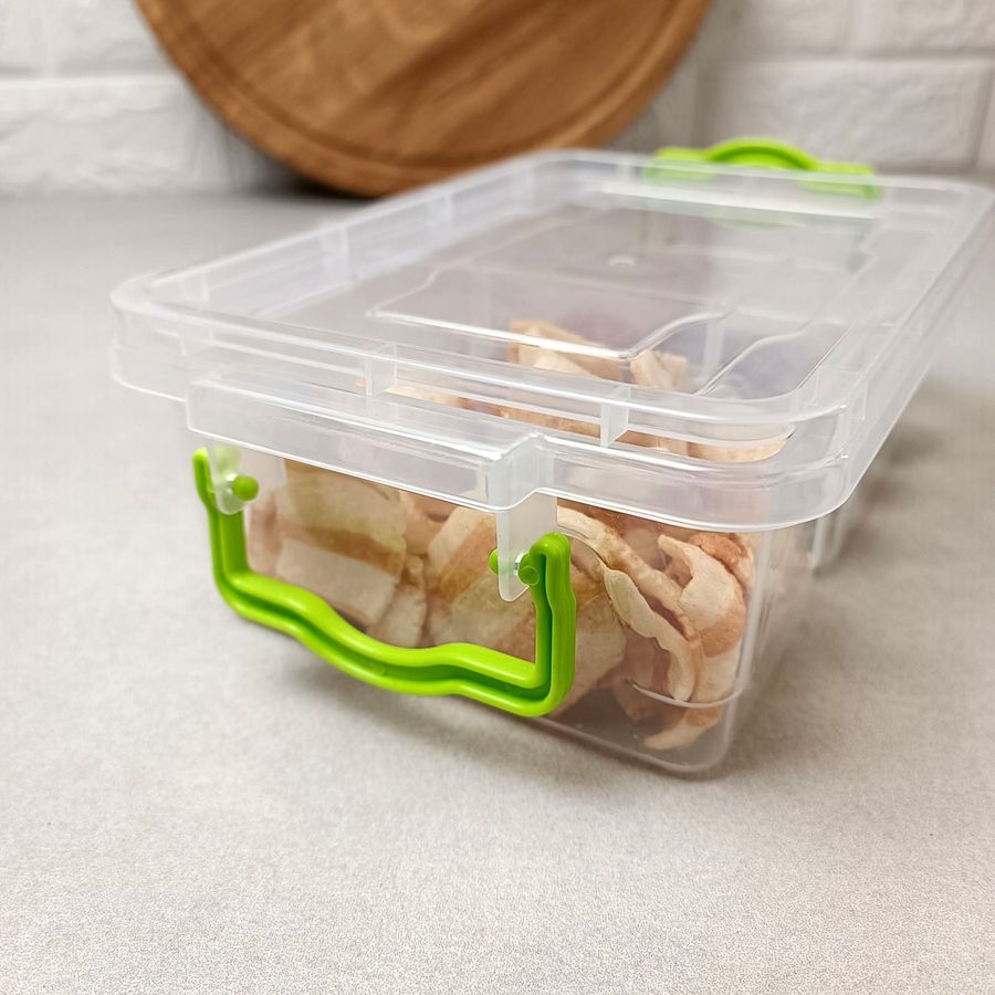 Подвійний пластиковий контейнер для зберігання їжі на 2 відділення 1.03л TWIN Ал-Пластик