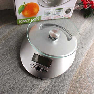 Кухонні ваги електронні плоскі на 5 кг Kamille Kamille