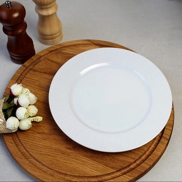 Белая фарфоровая тарелка для общих блюд Kutahya Porselen Emotion 300 мм (EM2030) Kutahya Porselen