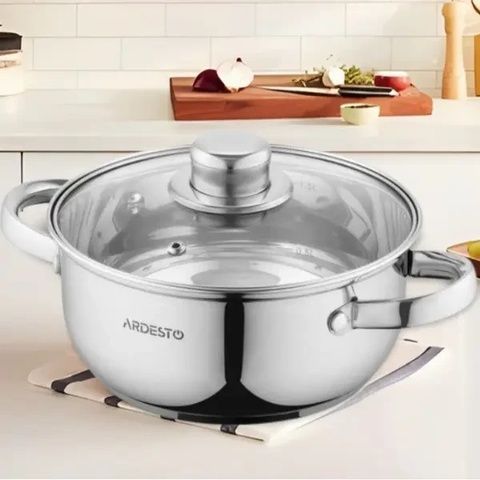 Кастрюля из нержавеющей стали 3.8 л Ардесто Gemini Gourmet Aosta Ardesto