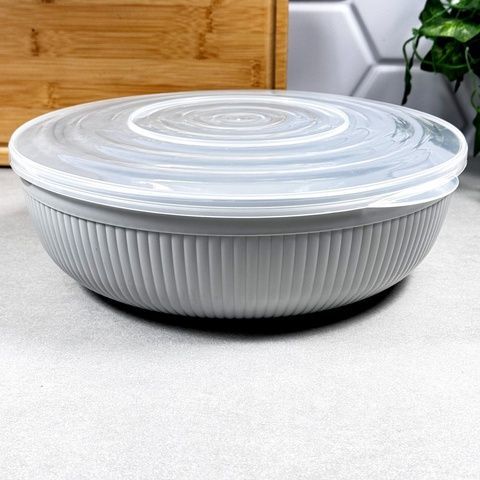 Миска салатная Dunya Line 4 л с крышкой 10712 Dunya Plastik