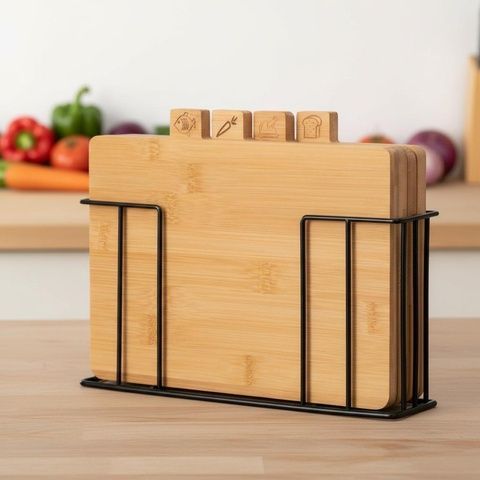 Набор кухонных досок бамбук 30&times;20 см с подставкой Ardesto Midori Ardesto