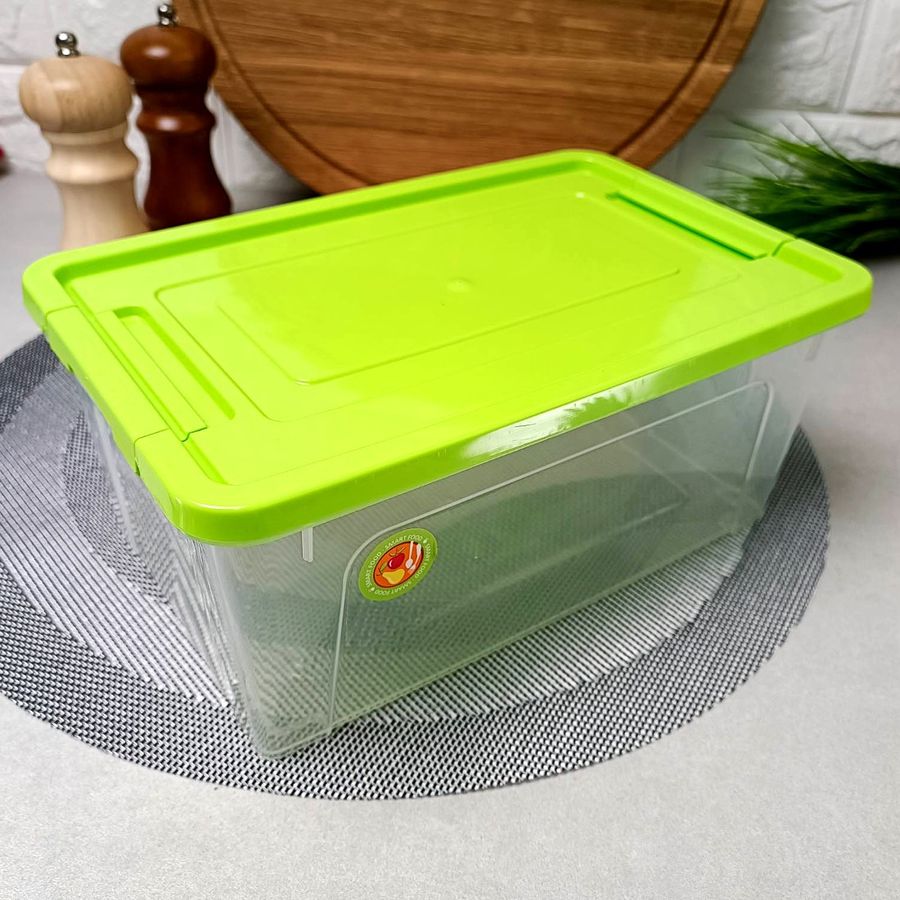 Пластиковий контейнер із кришкою для зберігання 2.5л Smart Box Practice Алеана