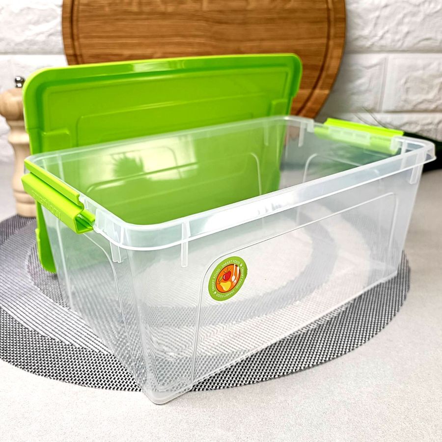 Пластиковый контейнер с крышкой для хранения 2.5л Smart Box Practice Алеана