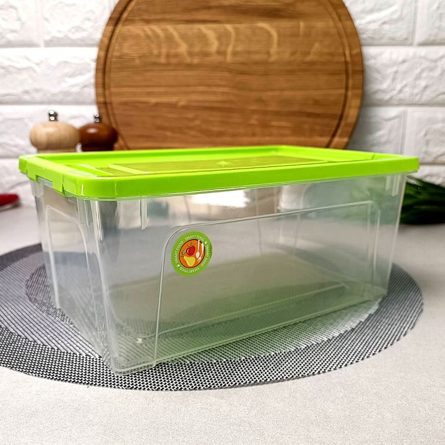 Пластиковий контейнер із кришкою для зберігання 2.5л Smart Box Practice Алеана