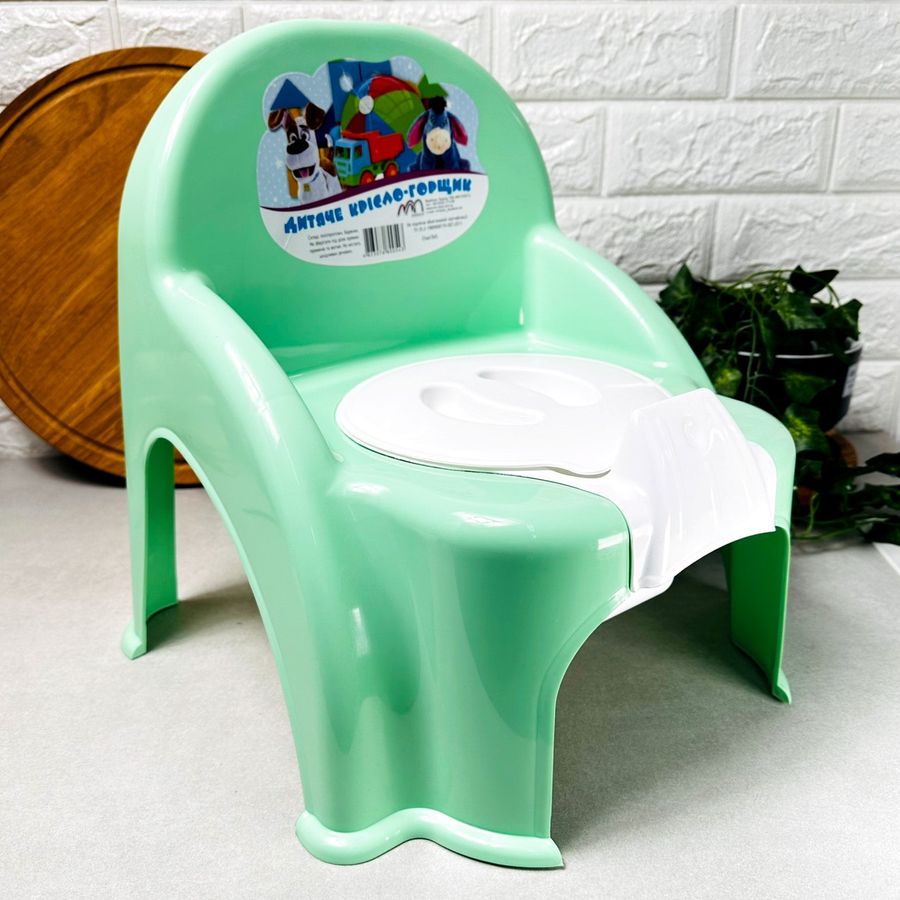 Детский горшок-стульчик для мальчиков Зелёный Без бренда