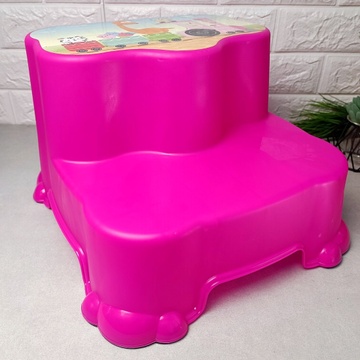 Малиновый детский пластиковый стульчик-ступеньки, 06104 Dunya Dunya Plastic