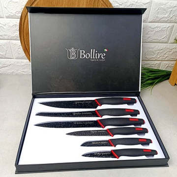 Набір кухонних ножів 6 предметів в подарунковій упаковці MILANO Bollire