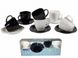 Чайный набор чашек с квадратными блюдцами Luminarc CARINE White&Black 6х200 мл (D2371)